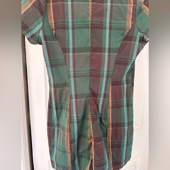 Urban Outfitters Sonata Plaid Romper - Picture 2 of 5